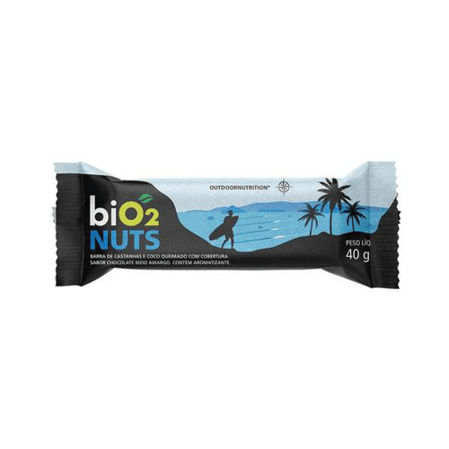 Imagem do produto Barra De Cereal Nuts Bio2 Castanhas E Frutas Sabor Coco Queimado Com 40G