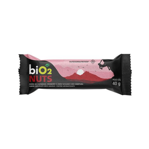 Imagem do produto Barra De Cereal Nuts Bio2 Castanhas E Frutas Sabor Cranberry Com Limão Siciliano 40G