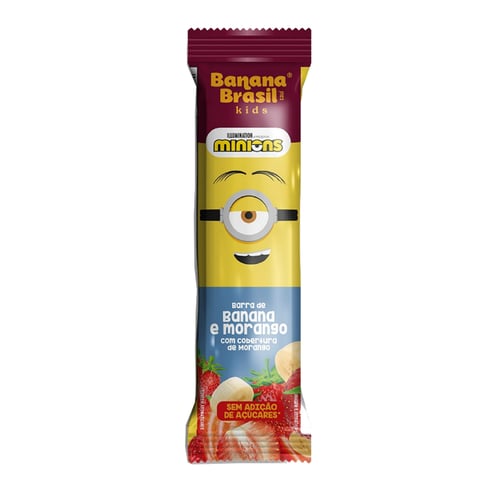 Imagem do produto Barra De Frutas Banana Brasil Kids Minions Banana E Morango 22G 22G