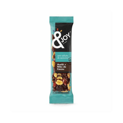 Imagem do produto Barra De Nuts Zero Açúcar Avelã Nibs Cacau 25G &Joy