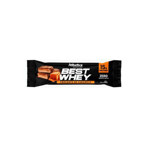 Imagem do produto Barra De Proteína Best Whey Bar Crocante De Caramelo Atlhetica Nutrition 62G 62G