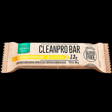Barra De Proteína Cleanpro Whey Baunilha E Nibs Nutrify 50G