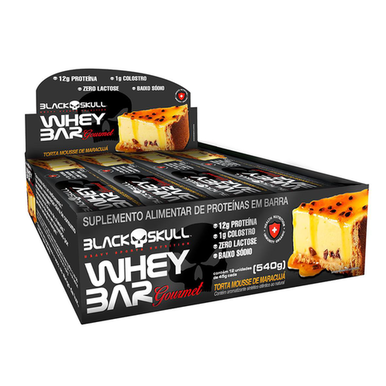 Imagem do produto Barra De Proteína Gourmet C/ Colostro Display C/ 12 Display C/12 Whey Bar Gourmet Torta Mousse De Maracujá 45G