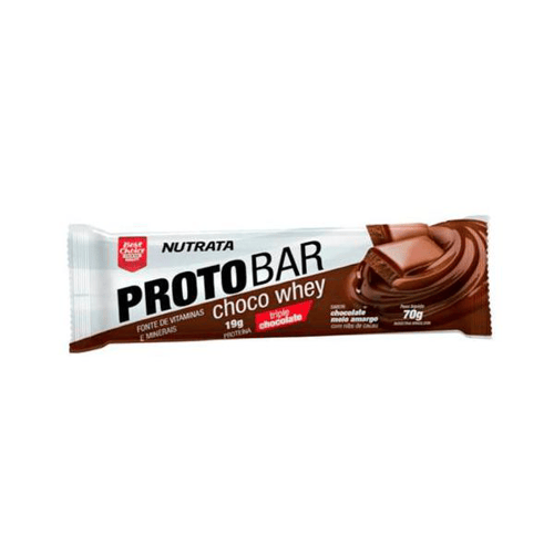 Barra De Proteína Protobar Choco Whey Nutrata 70G Nutra Cêuticos