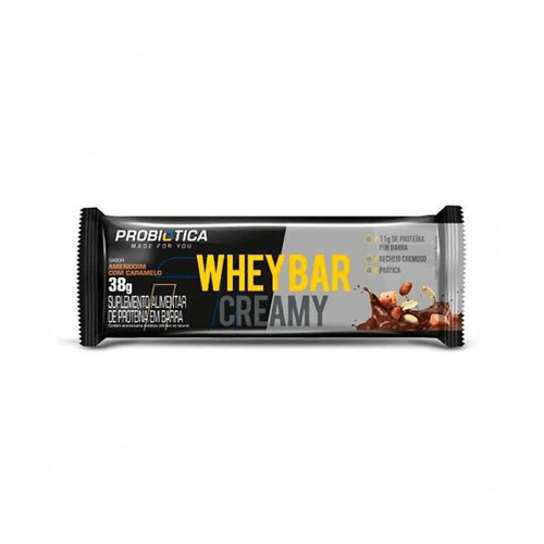 Imagem do produto Barra De Proteína Whey Bar Creamy Probiótica Amendoim 38G
