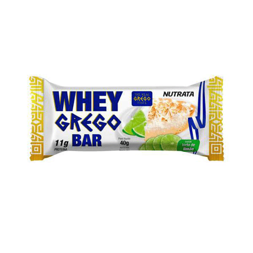 Imagem do produto Barra De Proteína Whey Grego Torta Limão Nutrata 40G Nutra Cêuticos