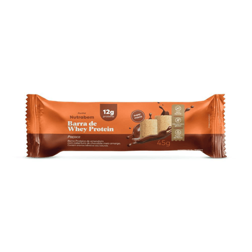 Imagem do produto Barra Proteína Paçoca E Chocolate Panvel Nutrabem 45G Panvel Farmácias