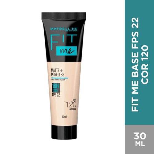 Imagem do produto Base Líquida Maybelline Ny Fit Me Matte Fps 22 Cor 120 30Ml Panvel Farmácias