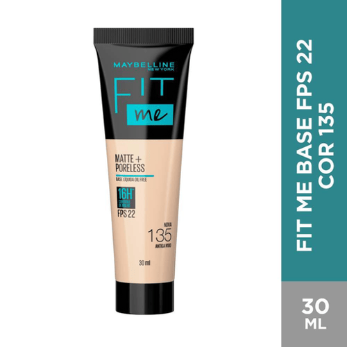 Imagem do produto Base Líquida Maybelline Ny Fit Me Matte Fps 22 Cor 135 30Ml Panvel Farmácias