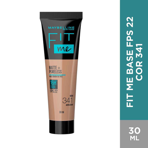 Base Líquida Maybelline Ny Fit Me Matte Fps 22 Cor 341 30Ml Panvel Farmácias