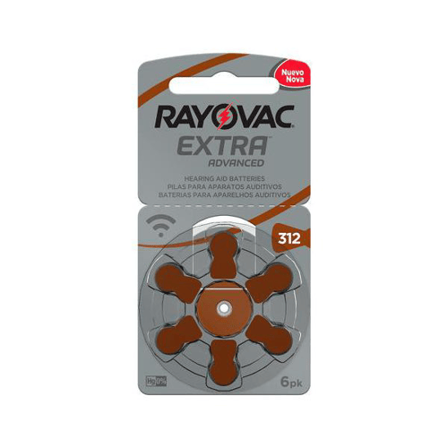 Bateria Auditiva Rayovac Extra Advanded 1.45V Tamanho 312 6 Unidades