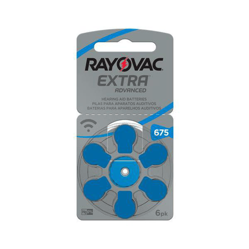 Bateria Auditiva Rayovac Extra Advanded 1.45V Tamanho 675 6 Unidades