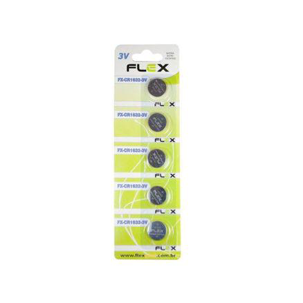 Imagem do produto Bateria De Lithium Botão 3V Flex Gold Cr1632 5 Unidades