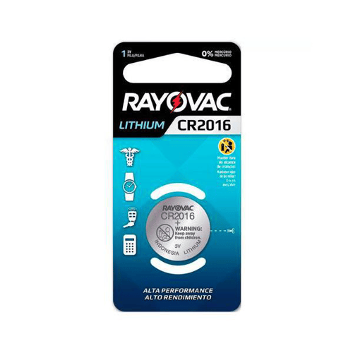 Bateria Rayovac Lithium Cr2016 1 Unidade