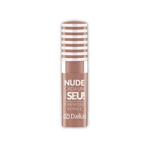 Imagem do produto Batom Líquido Cremoso Brilho Verniz Dailus Nude Cada Um Tem O Seu! Cor 06 Crema Com 4,0G