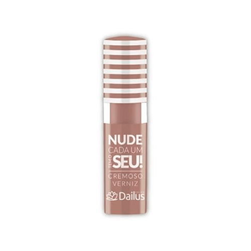 Imagem do produto Batom Líquido Cremoso Brilho Verniz Dailus Nude Cada Um Tem O Seu! Cor 10 Morena Com 4,0G