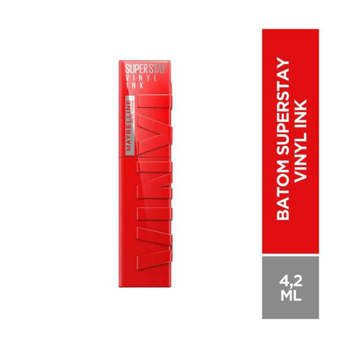 Imagem do produto Batom Líquido Maybelline Superstay Vinyl Ink 4,2Ml Red-Hot 4,2Ml
