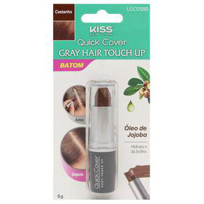 Batom Maquiagem Capilar Kiss New York Castanho 6G