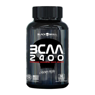 Bcaa 2400 Aminoácidos 30 Tablets Black Skull