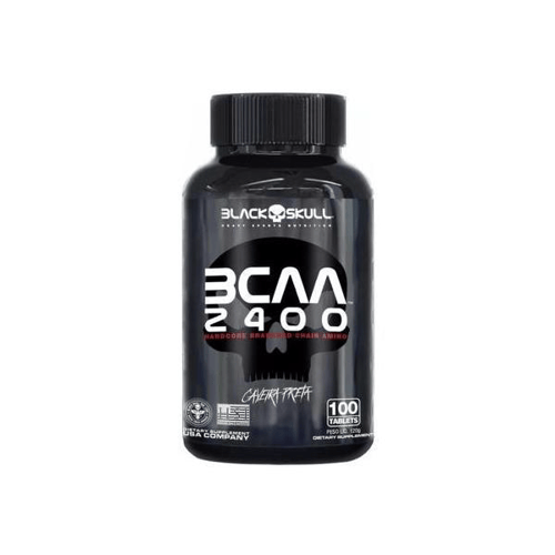 Bcaa 2400 Black Skull Com 100 Tabletes