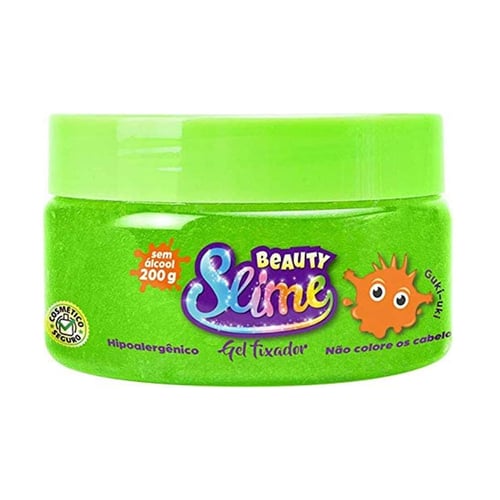Imagem do produto Beauty Slime Verde Neon Gel Fixador Para Cabelos 200G
