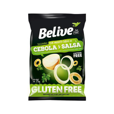 Belive Salgadinho Sem Glúten, Cebola E Salsa 35G Belive