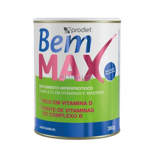 Imagem do produto Bem Max Suplemento Hiperproteico Baunilha 360G