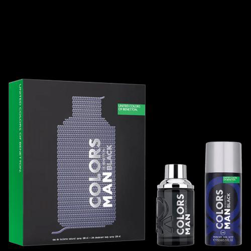 Imagem do produto Benetton Conjunto Colors Man Black Masculino Eau De Toilette 100Ml + Desodorante Spray 150Ml