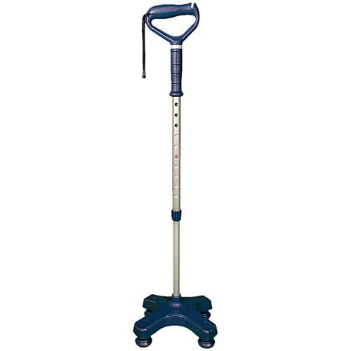 Imagem do produto Bengala 4 Pontas Em Alumínio Com Apoio De Mão Mercur Azul Escuro