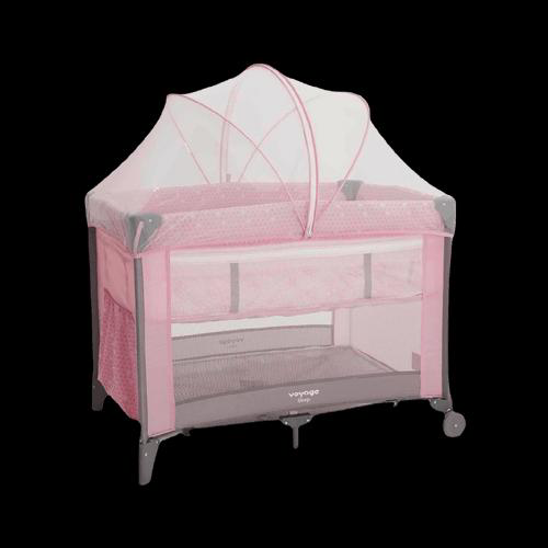 Imagem do produto Berço Cercado Portátil Para Bebê Sleep Até 18Kgs Rosa Voyage