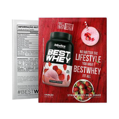 Imagem do produto Best Whey Atlhetica Nutrition Sabor Morango Sachê Com 35G,