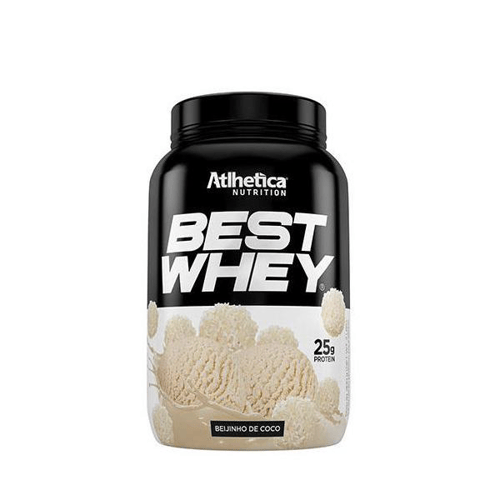 Imagem do produto Best Whey Protein Atlhetica Nutrition Sabor Beijinho De Coco Com 900G