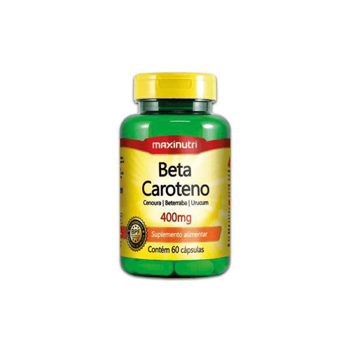 Beta Caroteno 400Mg Com 60 Cápsulas