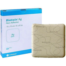 Imagem do produto Biatain Ag Coloplast Curativo De Espuma Com Prata Não Adesivo 15X15cm 39625