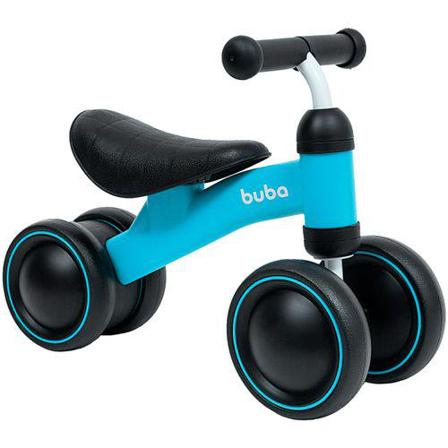 Bicicleta De Equilíbrio 4 Rodas Azul 12M+ Buba