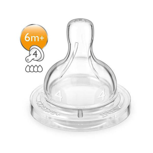 Imagem do produto Bico Mamadeira Phillips Avent Clássico Anti Cólica Número 4 2 Unidades