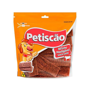 Bifinho Mastigável Petiscão Sabor Carne 250G