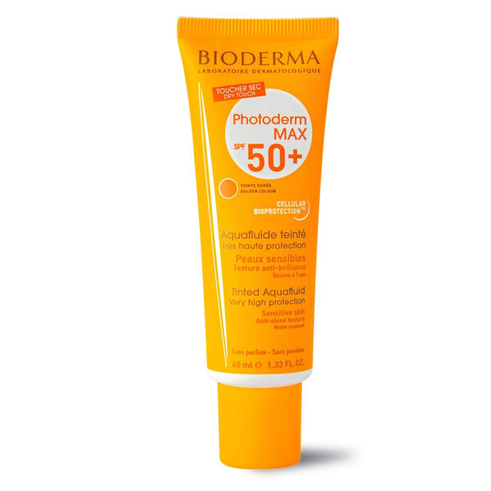 Imagem do produto Protetor Solar Bioderma Photoderm Aquafluide Fps50 Com Cor Dourado 40Ml