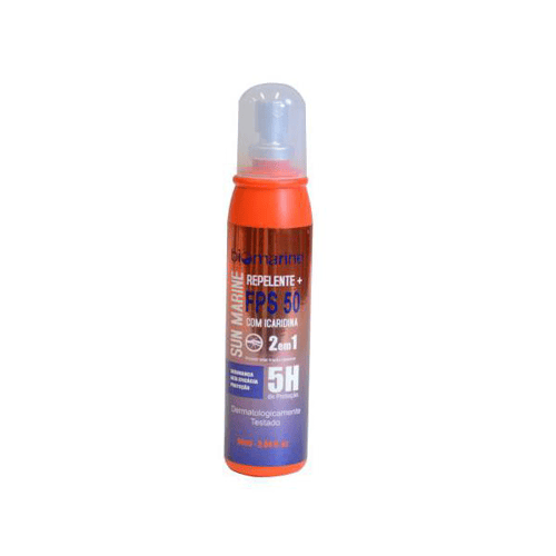 Repelente Biomarine Sun Marine Com Proteção Solar Fps50  - Com Icaridina Aerossol 90Ml