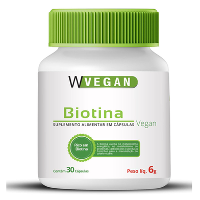 Biotina 30 Capsulas Wvegan