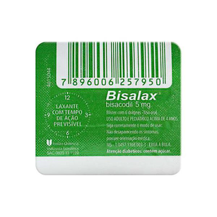 Imagem do produto Bisalax 5Mg Com 6 Drágeas
