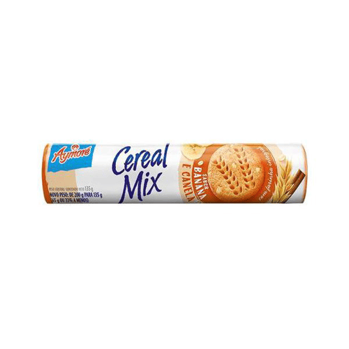 Imagem do produto Biscoito Aymoré Cereal Mix Sabor Banana E Canela 135G