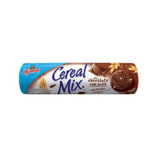 Imagem do produto Biscoito Aymoré Cereal Mix Sabor Chocolate E Avelã 135G