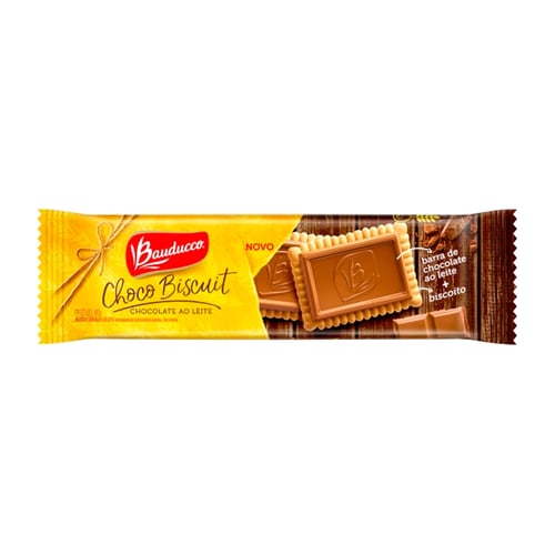 Biscoito Bauducco Choco Biscuit Chocolate Ao Leite 80G