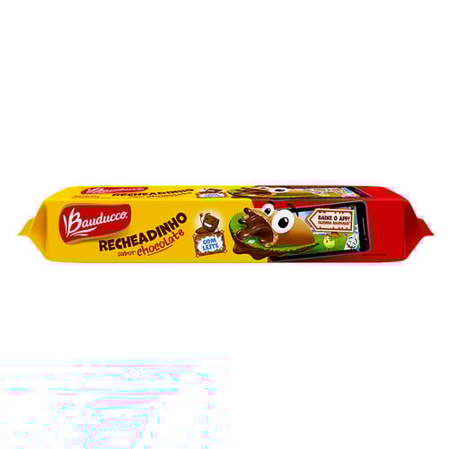 Biscoito Bauducco Recheadinho Chocolate Com 104G