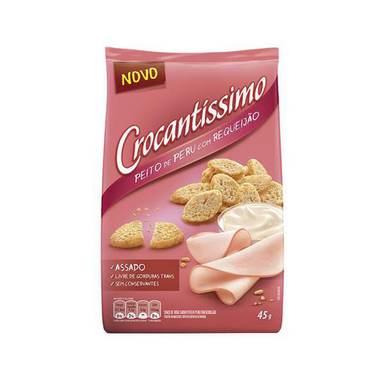 Imagem do produto Biscoito Crocantíssimo Sabor Peito De Peru Com 45G