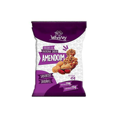 Imagem do produto Biscoito De Proteína Sabor Amendoim Wheyviv 45G