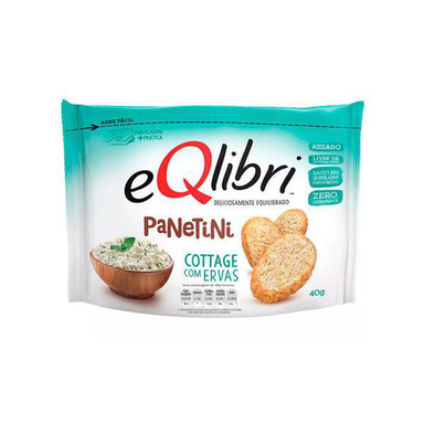 Imagem do produto Biscoito Eqlibri Panetini Sabor Cottage Com Ervas 40G