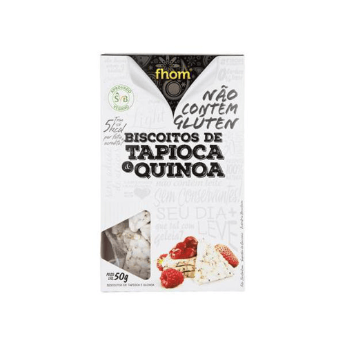 Biscoito Fhom De Tapioca Com Quinoa 50G
