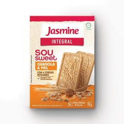 Biscoito Integral Sou Sweet Granola E Mel 75G Jasmine